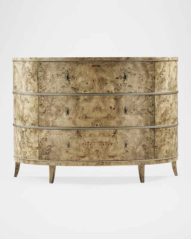 Fulgurite Mappa Burl Demilune Chest